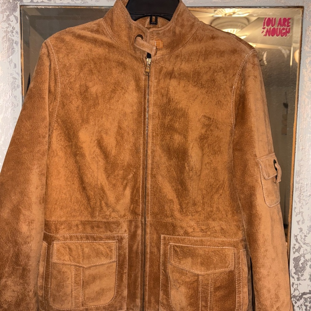 Woman’s Tan Suede Jacket size M